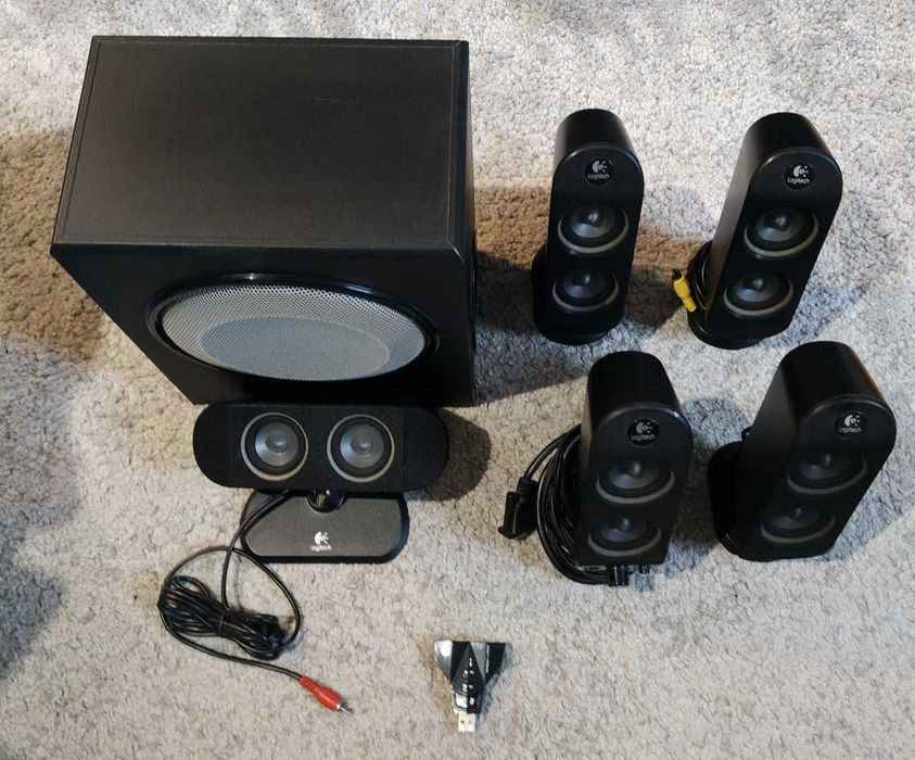 Głośniki 5.1 Logitech X-530 plus adapter USB 7.1