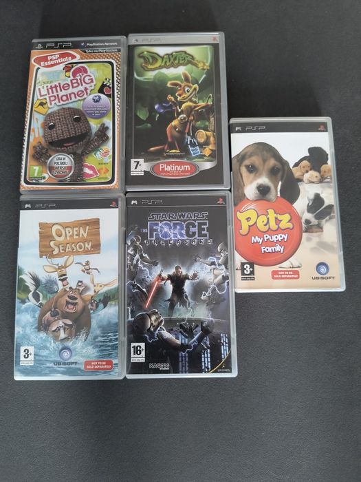 Gry na konsole PlayStation portale PSP 5 sztuk