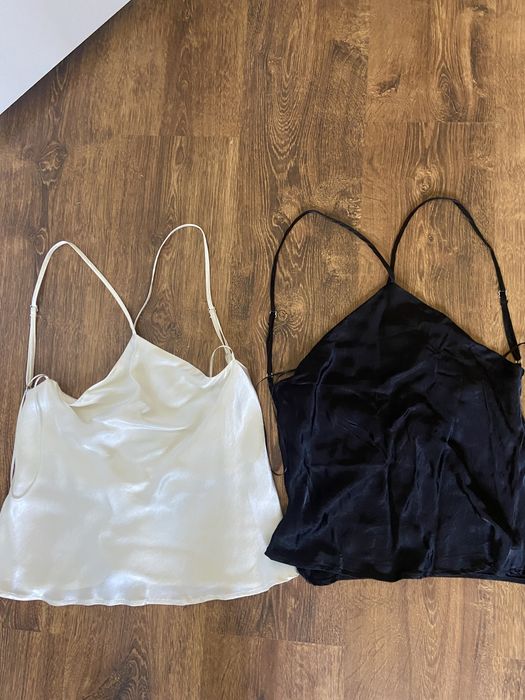 Zestaw 2 Topy Bershka S wiązanie viral coquette hit lato