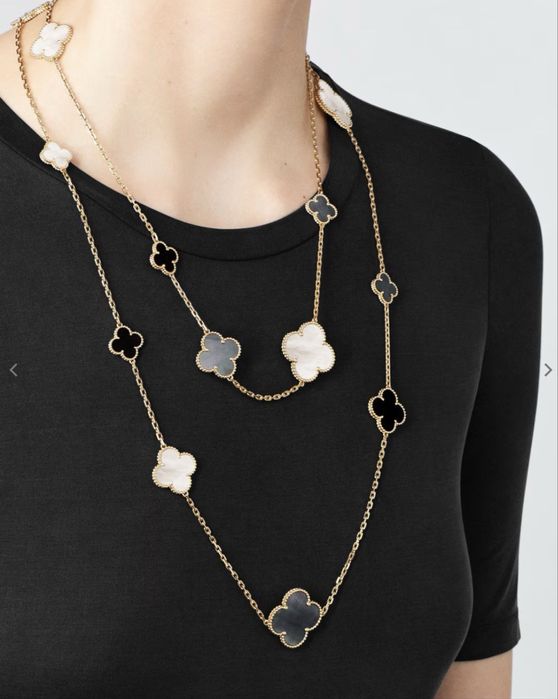 Van Cleef & Arpels Alhambra, бижутерия длинное колье