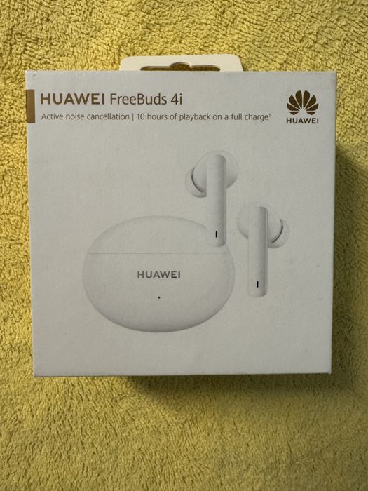 Auriculares sem fios huawei na caixa