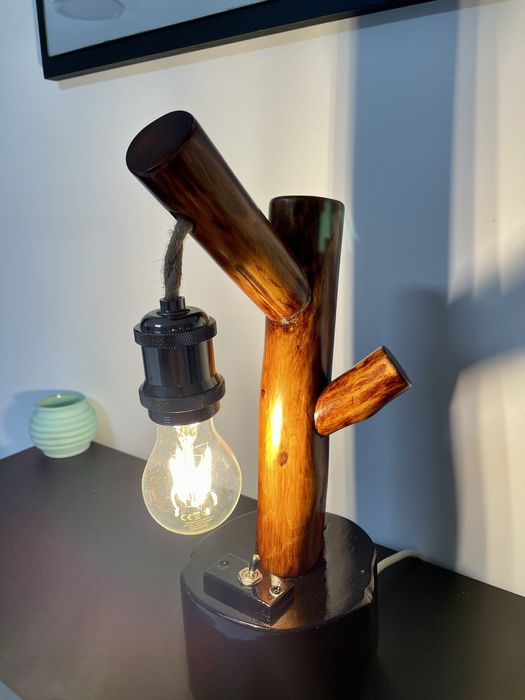 Candeeiros rústicos para mesinha de cabeceira