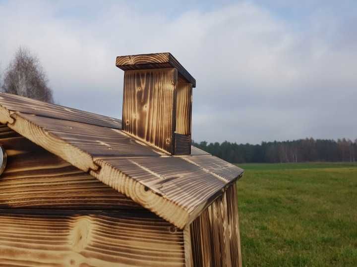 Wędzarnia drewniana LEO MIDI wędzok wędzarka piec stolik komplet