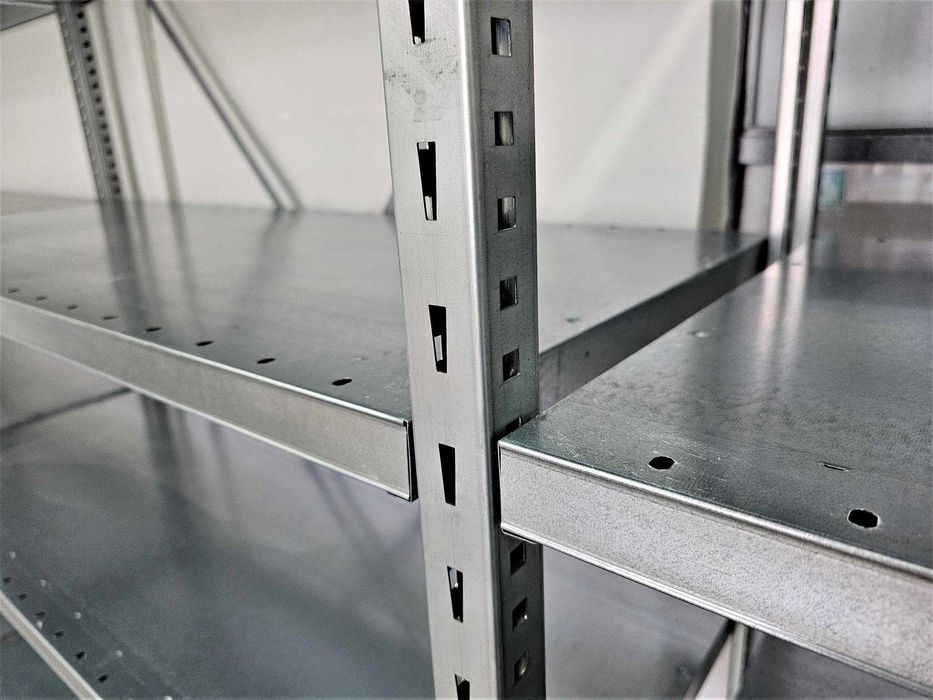Regał Magazynowy 50x200x400cm/15p Metalowy Ocynkowany Garażowy Piwnica