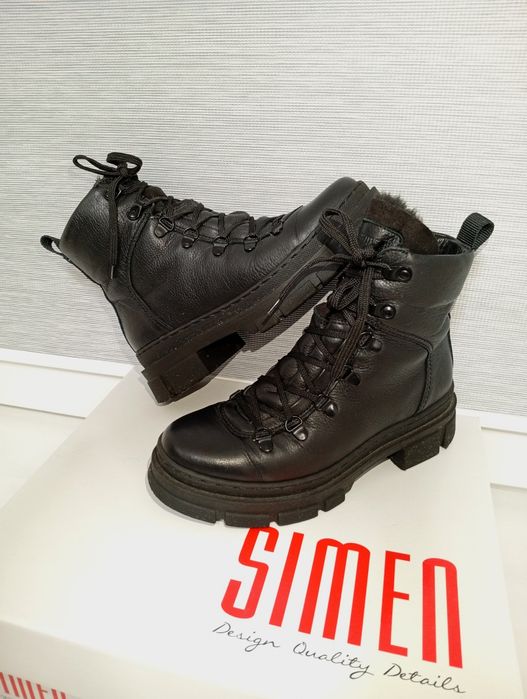 Зимові ботинки Simen Польща шкіра.