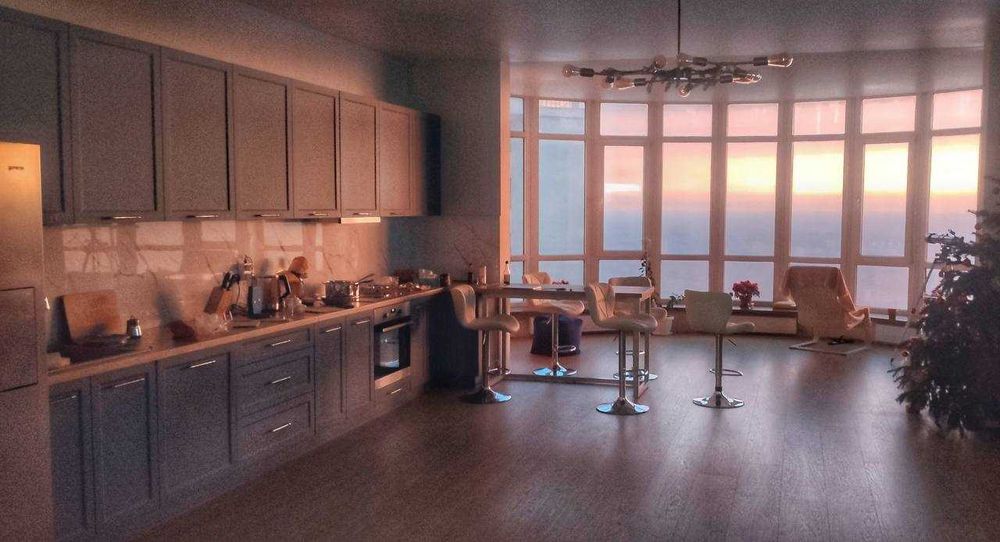 видовая, просторная квартира в жк Гагарин Плаза. видео!