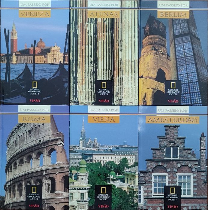 Lote de 19 livros de turismo