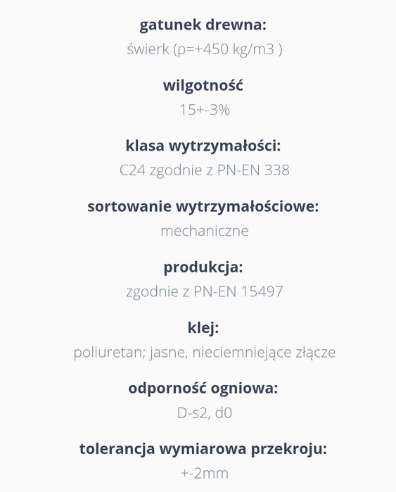 Drewno konstrukcyjne kvh c24