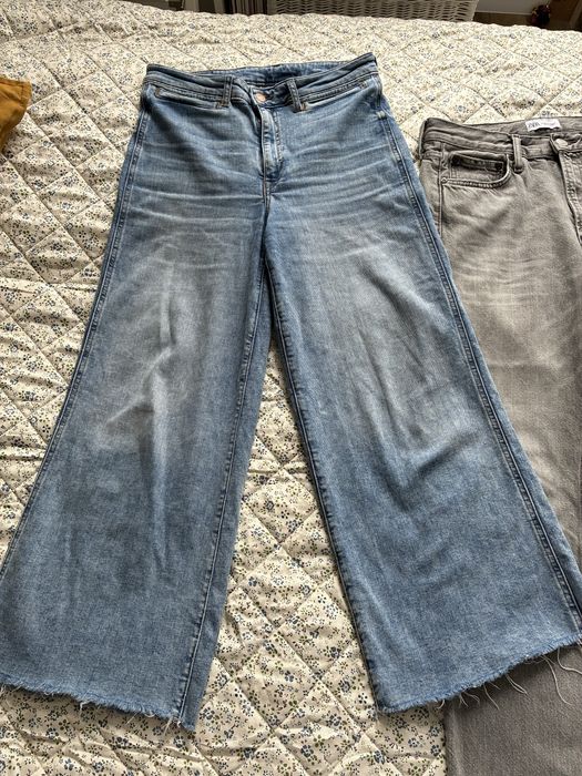 2 pary dżinsów Zara i H&M niebieskie i szare