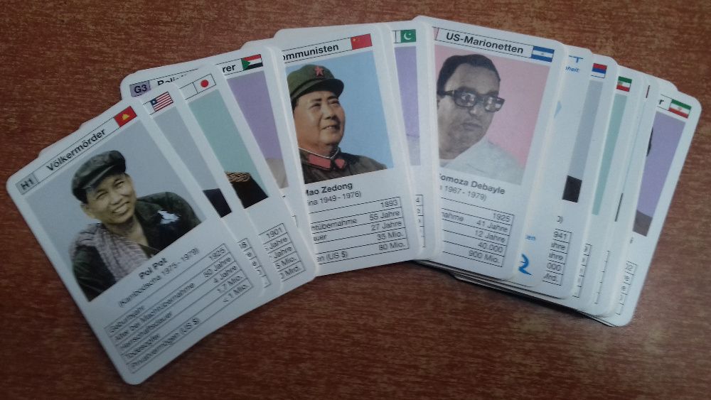 Talia kart do gry "Das Fuehrer Quartett" (Kwartet Wodzów)