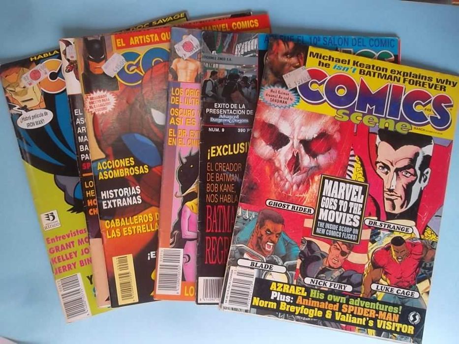 COMICS SCENE - Edição americana / espanhola - 10 exemplares.
