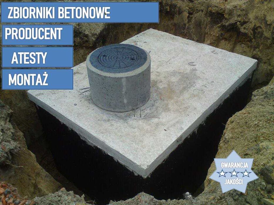 Szamba betonowe z wykopem, zbiorniki na szambo 4m3 6m3 8m3 10m3 12m3