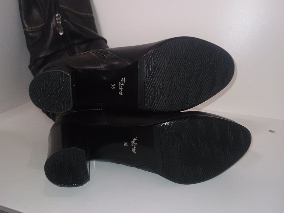 Нові шкіряні сапоги жіночі respect в фірмовій коробці