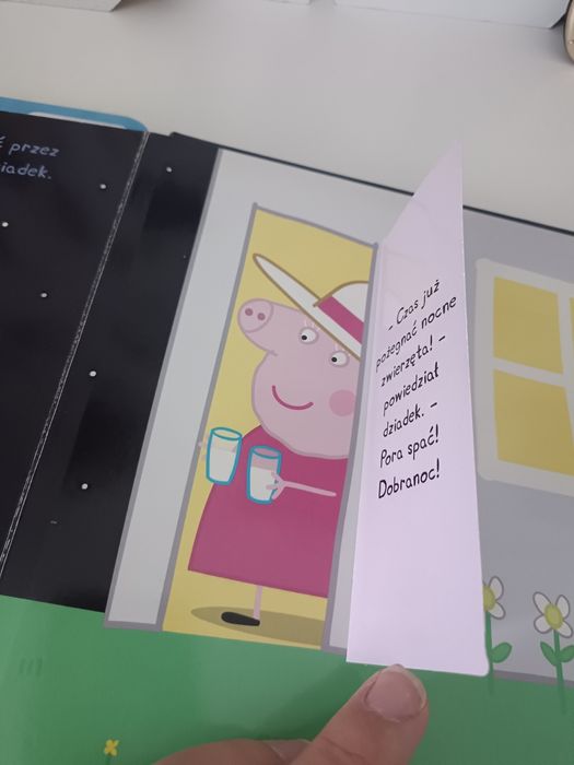 3 książki Świnka Peppa z serii Odrywaj i czytaj oraz odkrywanka