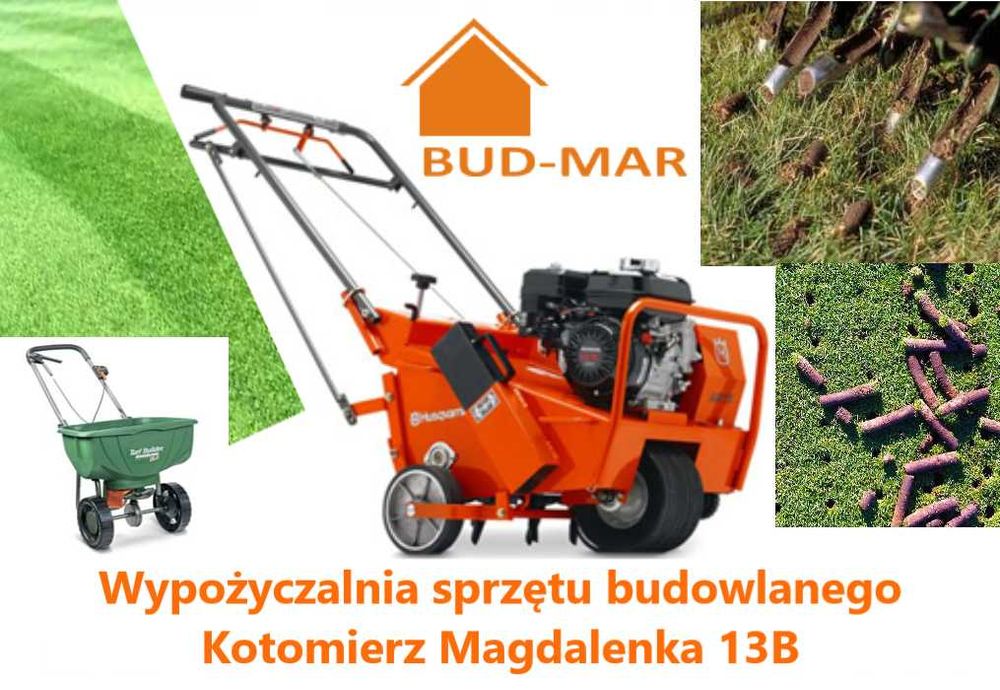 Glebogryzarka wertykulator aerator rurkowy, ciągniczek ogrodowy