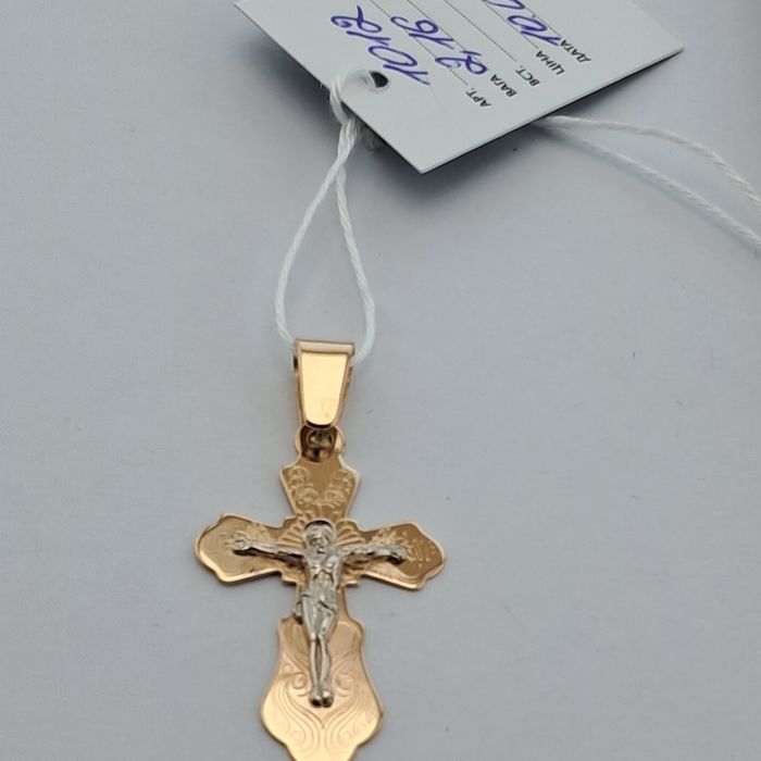 ‼Золотой крестик  2,16 гр  Золотая подвеска Золото 585*