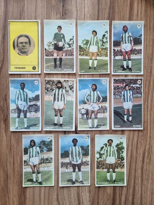 Cromos da equipa de futebol do Vitória de Setúbal