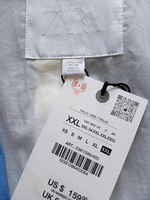 Блейзер zw collection на основі льону розмір xxl