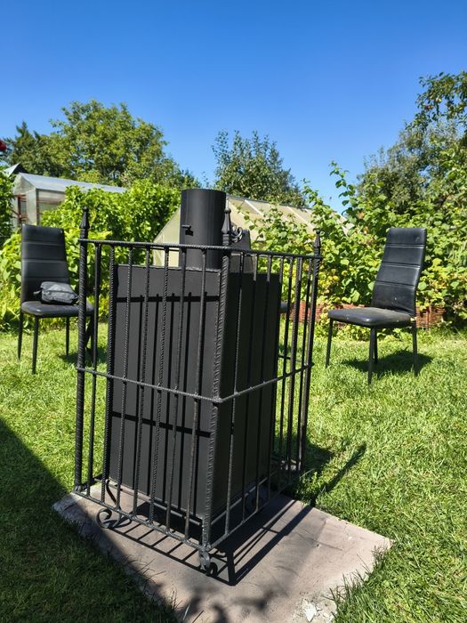 Piec do sauny do 12m3 opalany drewnem, mieści ok100-120kg kamieni