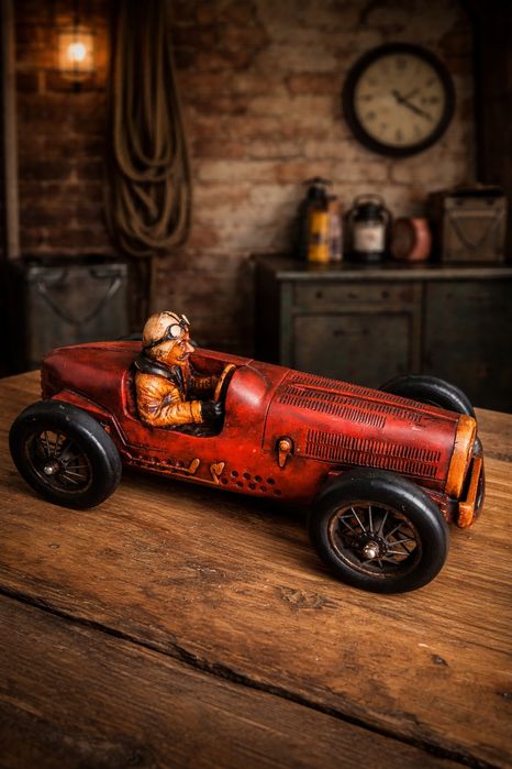 Bugatti – duży, drewniany model wyścigowy, lata 70, Grand Prix