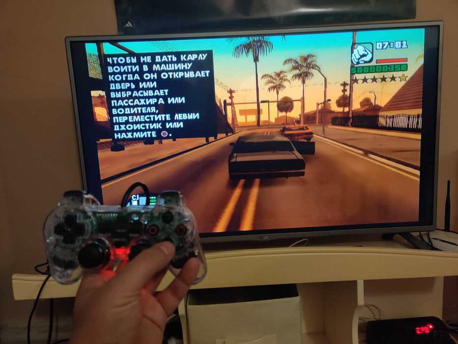 Проводной вибро джойстик для playstation 2, 1, PSX.