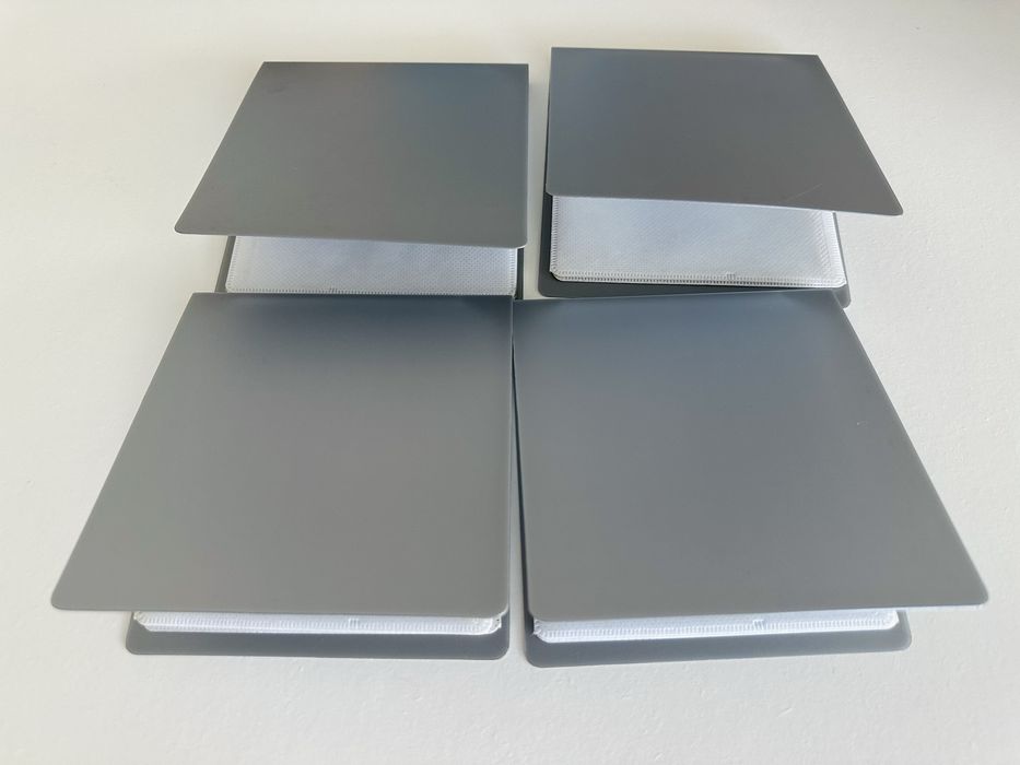 4 porta CDs / DVDs para armazenamento/ transporte de 32 unidades no total