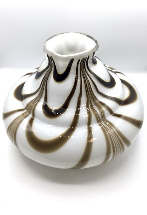 Grande jarra em vidro murano/ opalino antiga