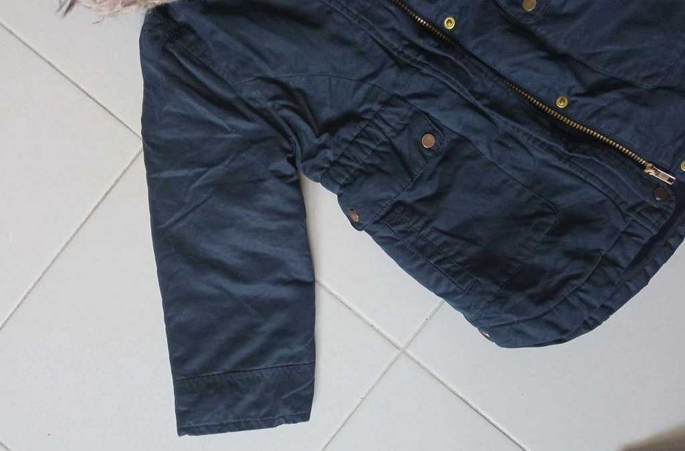 zimowa kurtka parka kiabi 116cm