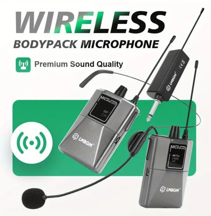 Conjunto de Microfones Profissional sem fios