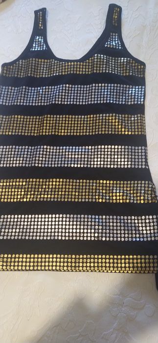 Top dourado e prateado da Everlast