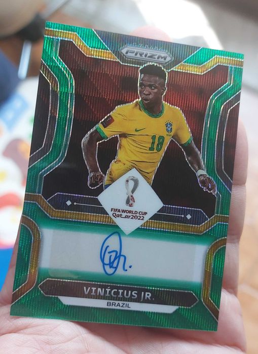 World Cup 2022 On-Card Autograph Vini Jr #S-VJR Brazil