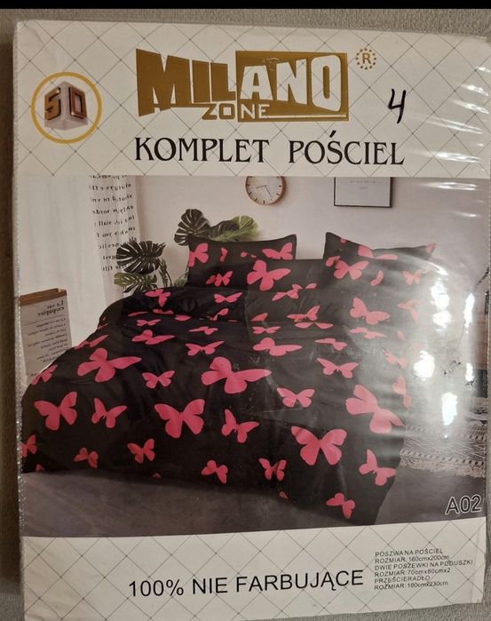 Pościel 160-200 w motyle