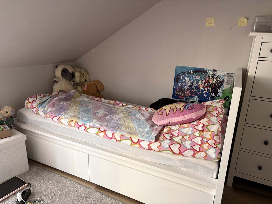 Ikea malm 90x200 biale