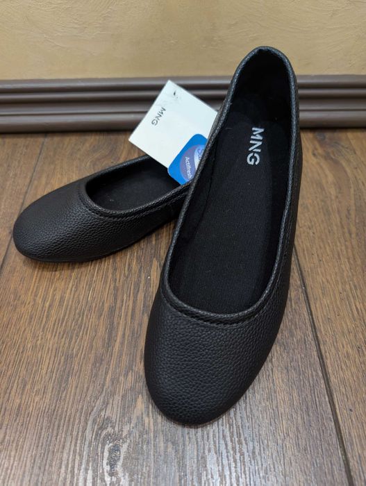 Балетки дитячі, нові, шкіра, mango р 30, балетки кожаные