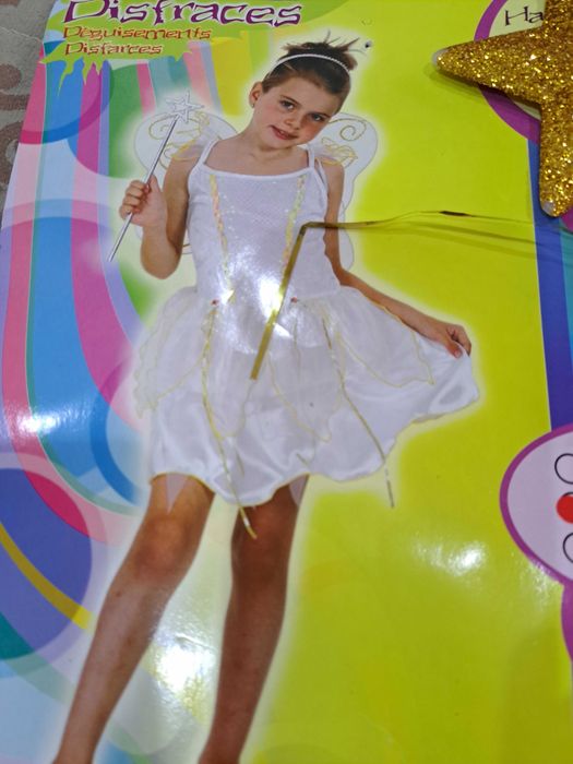 Fato de Carnaval - Fada (menina 5-7 anos) - Só 4 eur