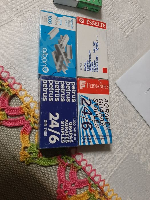 Agrafador Petrus 2001 e caixas agrafes.