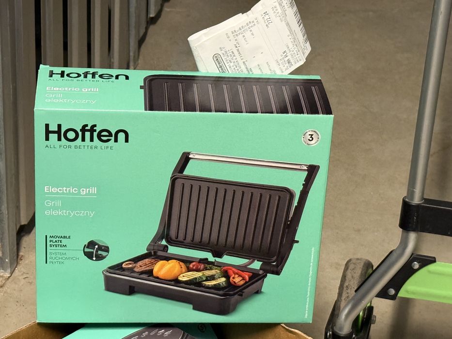 Grill elektryczny (3 lata gwar, paragon) 1000 w
