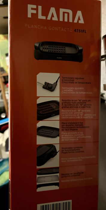 Grelhador de placa eletrico