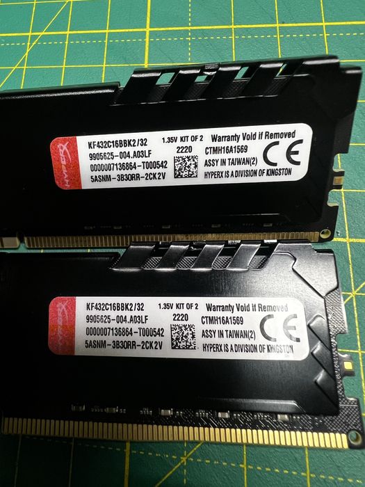 Оперативная память Kingston Fury ddr4 32gb (2x16) 3200MHz CL16