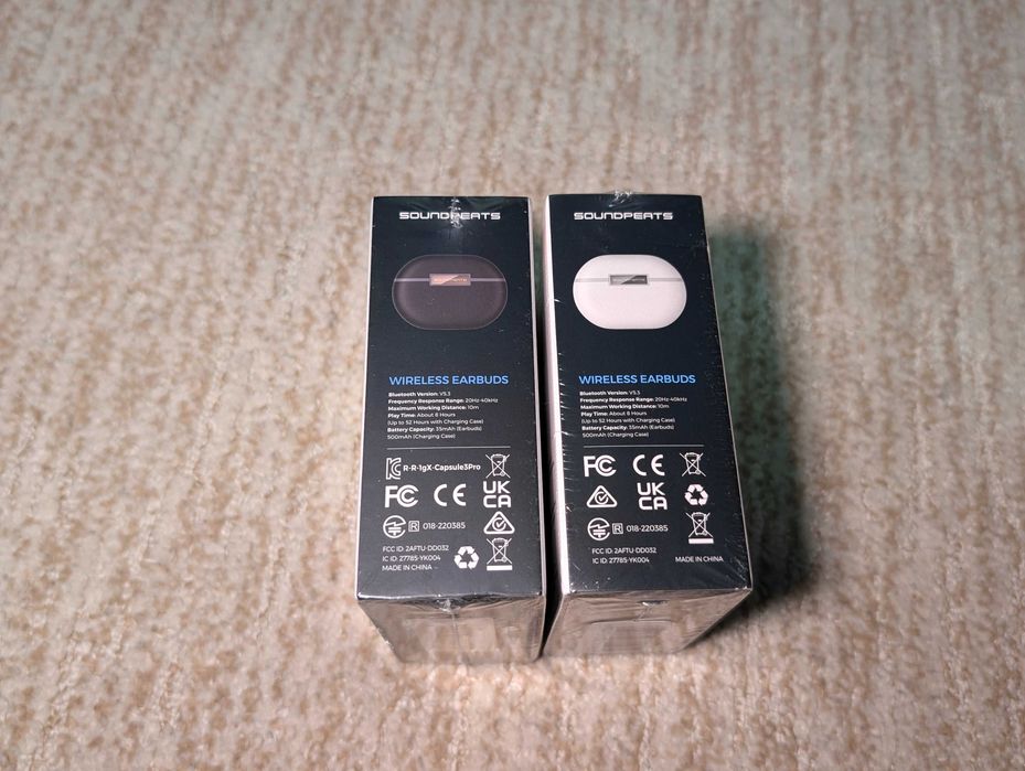 TWS наушники Soundpeats Capsule 3 Pro White/Black | LDAC | ANC