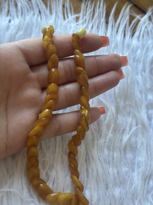 Бусы янтарные винтаж