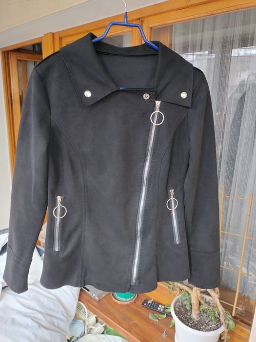 Пиджак с косой молнией S-M