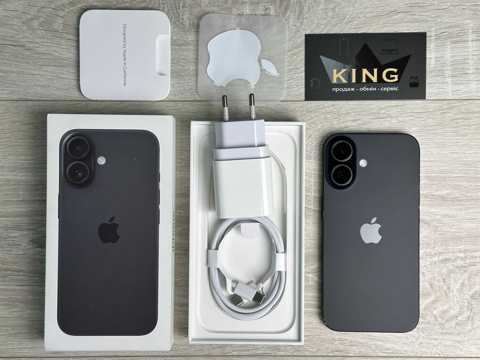 Apple iPhone 16 - 128GB - Black Neverlock ІДЕАЛ 100% АКУМ №71