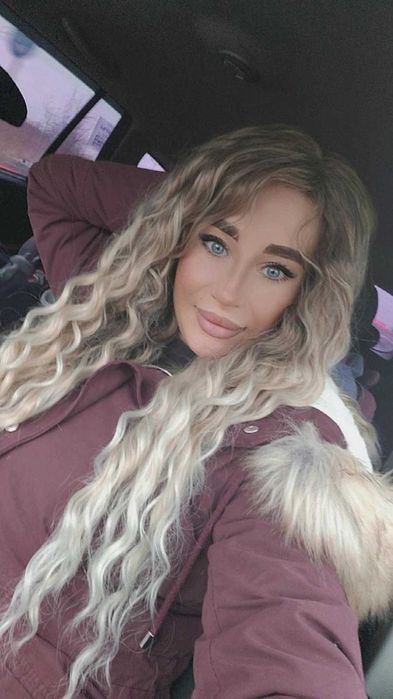 Nowa peruka afro loki blond smokey kręcone włosy