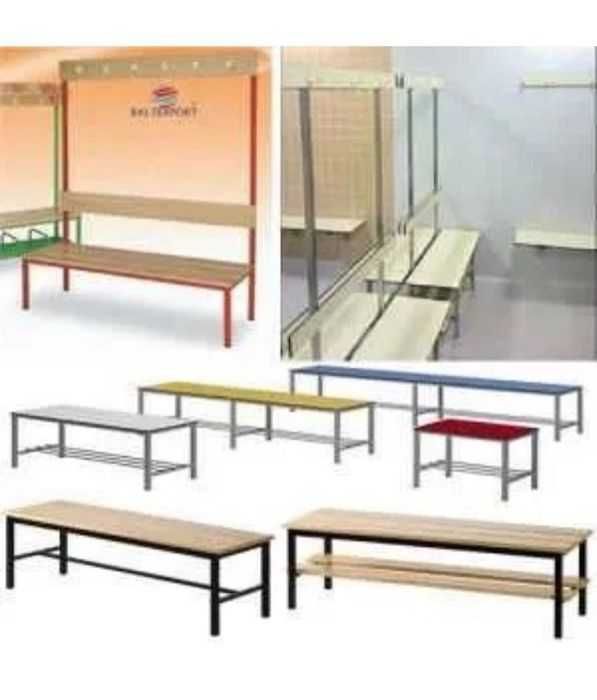 Banco Balneário Corrido Ginásio Escolas Industria Vestiários Mad. Novo
