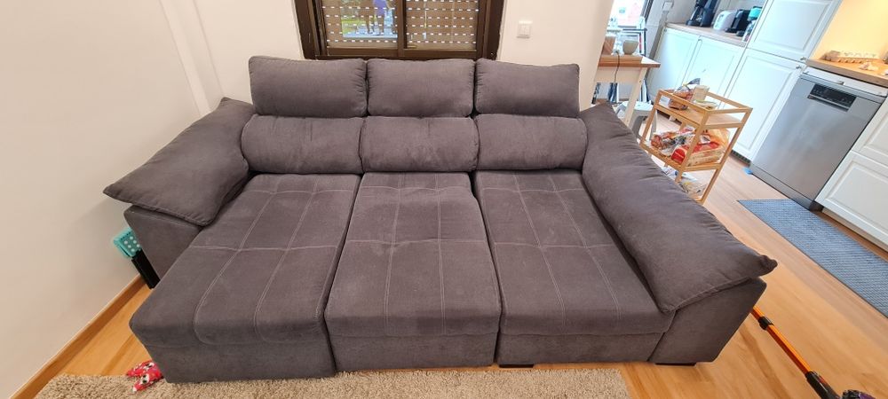 Sofá-Cama com Chaise e Arrumação – 2,60 m | Conforto, Estilo e Funcion