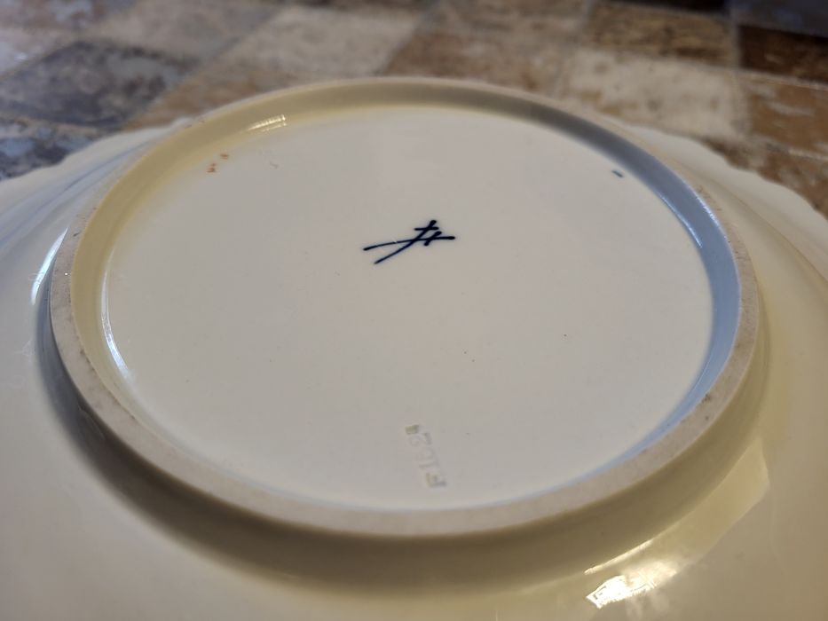 Misnia (Meissen) 30cm  Porcelana Talerz Patera  dekoracyjna