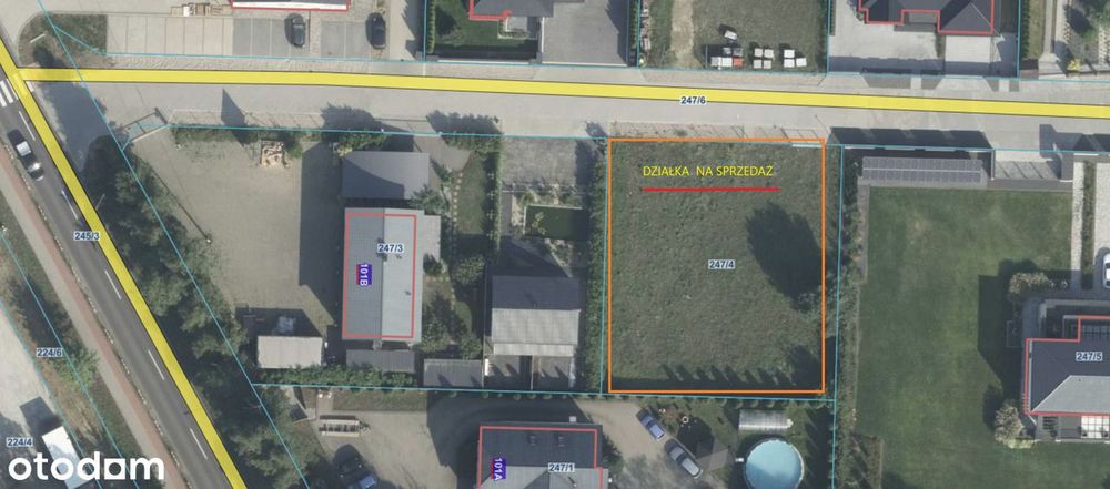 Przyłęk / Nowy Tomyśl | 1000 m² | uzbrojona | MPZP - Widok 2