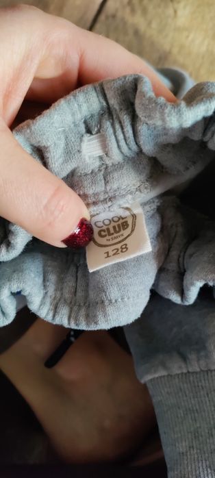 Cool club spodnie dresowe chłopięce ciepłe 128