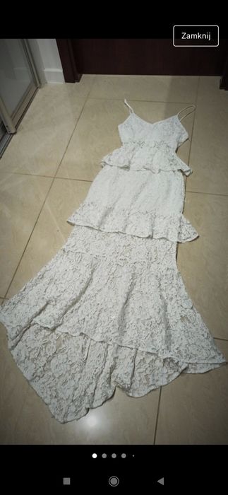 Sukienka Boho koronkowa 38 M